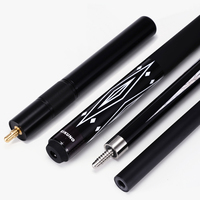 Queue de billard en fibre de carbone en deux parties pour usage sportif et billes de billard 11,5 mm/12,5 mm