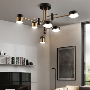 Nordic Decoration LED Black and Gold Modern Chandelier Pendant <b>Lights</b> for Living <b>Dining</b> Room Dec - Product Image 3
