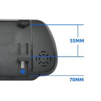 Monitor de Pantalla LCD para Coche con Espejo Retrovisor TFT de 7 Pulgadas de Alta Calidad con CarPlay, Asistencia de Marcha Atrás, 1 Año de Garantía, Ajuste Universal