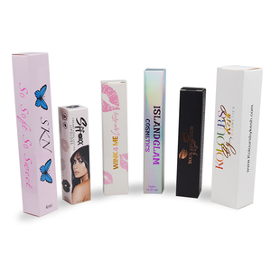 Embalagem caixa de embalagem do <span class=keywords><strong>gloss</strong></span> labial 5ml, pequeno, caixa personalizada, brilho do lábio com você próprio logotipo impresso para cosméticos, embalagem de tubo de lábios - Product Image 3