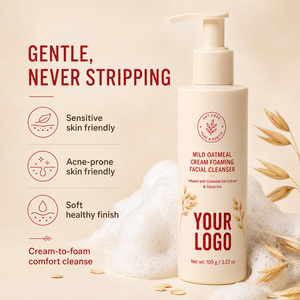 Limpiador Facial Espumoso de Avena OEM para Control de Grasa, Suaviza la Piel Tensa, Elimina Puntos Negros, Hidrata, No Irrita - Product Image 4