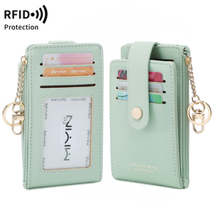 Cartera Tarjetero Simple y Elegante para Mujer, Cartera de Monedas con Múltiples Ranuras y Doble Pliegue, Cartera Corta Ultrafina con Bloqueo RFID - Product Image 2