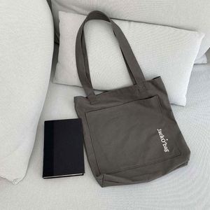 Custom Cotton Daily Tote Beach <b>Bag</b> for Woman Personalized Grocery Shopper <b>Bags</b> With Pocket - Product Image 3