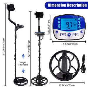 Détecteur de métaux professionnel T11 pour la <span class=keywords><strong>recherche</strong></span> de trésors, haute précision, multi-fréquences, écran LCD 10 pouces, bobine de <span class=keywords><strong>recherche</strong></span> étanche IP68 - Product Image 4