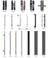 Portes d'entrée extérieures résidentielles en aluminium ZEKIN, résistantes aux impacts d'ouragan, portes d'entrée intelligentes en aluminium, porte pivotante