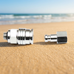 Stainless Steel Low Pressure Quick Disconnect Adapter for <b>Dive</b> <b>Regulator</b> with Hex Nut and Threaded Connector - Product Image 6