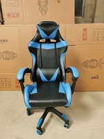 Chaise de jeu pour ordinateur de bureau en gros, prix abordable, chaise de jeu en cuir PU blanc avec repose-pieds