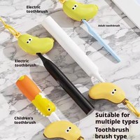 Porte-brosse à dents en plastique Portable étanche anti-dérapant caractéristiques must-have voyage randonnée Camping brosse étui mignon banane conception
