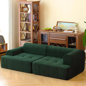 Juego de Sofá Seccional Cuadrado Moderno 2026 con Tapicería y Colchón, 80% de Ahorro de Espacio, Muebles Comprimidos para Apartamentos, Centros Comerciales y Villas - Product Image 1