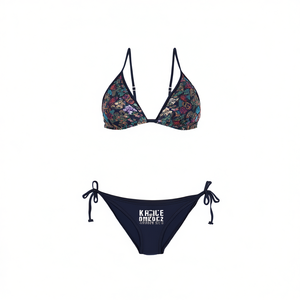HDJ ชุดว่ายน้ำวันพีซพลัสไซส์ คอไขว้พิมพ์ลายโมโนกินีชุดว่ายน้ำ BZ77162 - Product Image 3