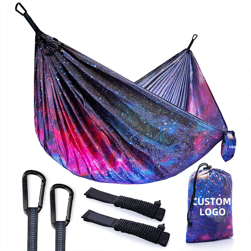 Two person hammock outdoor hiking travel tools foldable camping hammock hanging swings hammock