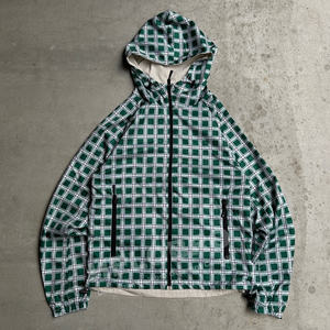 Veste de pluie imperméable réversible à double face à carreaux personnalisée pour homme, fabriquée par un fabricant de vêtements d'extérieur - Product Image 5