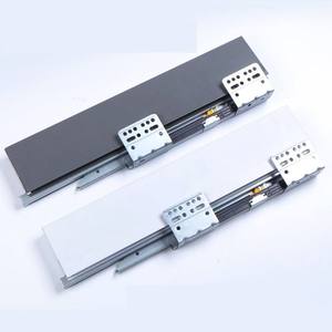 Deslizadores de cajón de armario de cocina, toboganes de caja delgada, pista de rodamiento de bolas de extensión completa resistente - Product Image 5