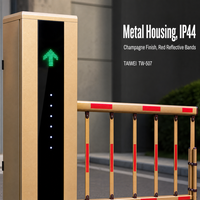 Barrière de portail à bras droit à levage rapide Taiwei TW-703, moteur sans balais, protection IP44, communication RS485, évitement des collisions