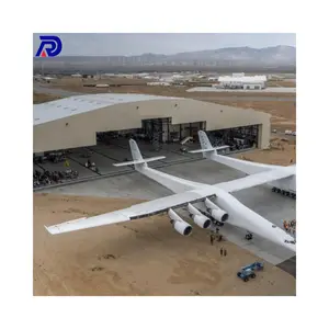 Bâtiment préfabriqué durable structure en acier construction de hangar d'avion bâtiment préfabriqué en métal dans la zone aéroportuaire supérieure