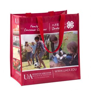 Sac de courses réutilisable en PP laminé écologique non tissé personnalisé avec impression de logo - Product Image 3