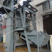Q32 Tumble Belt Shot Blasting Machine Abrators automáticos Crawler Shot Peening Machine para tornillos Perno de fundición Piezas de automóviles de forja