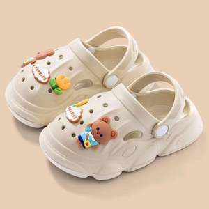 <span class=keywords><strong>Chaussons</strong></span> pour enfants et adultes, sandales d'intérieur antidérapantes en EVA à bout rond pour garçons et filles - Product Image 6