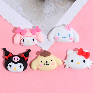 Decoraciones de resina EVA de Kuromi, My Melody, Cinnamoroll y Hello Kitty para fundas de teléfono, horquillas, tazas y pegatinas. - Product Image 1