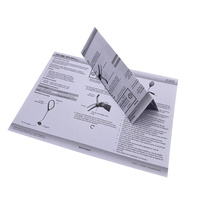 Brochure en papier pliable personnalisée, manuel d'utilisation du produit, dépliant pour l'impression de matériel promotionnel