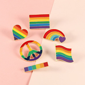 Pin de Esmalte con Forma de Corazón de la Paz y el Amor, Color Arcoíris, Joyería de Orgullo Gay y Lésbico, Broche LGBT, Accesorios de Orgullo para Mujeres y Hombres - Product Image 4