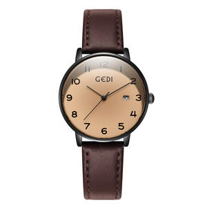 Relojes de Pareja Nuevos, Retro, Minimalistas, con Correa de Cuero, Estilo con Fecha, Reloj de Cuarzo de Alta Gama - Product Image 4