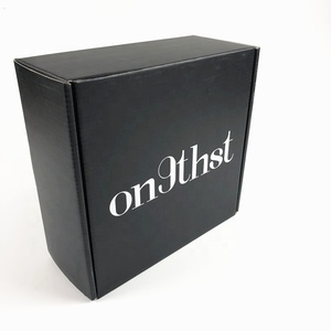 De Blanco logotipo negro de impresión de cartón corrugado <span class=keywords><strong>duro</strong></span> de la caja de papel para embalaje de regalo - Product Image 6