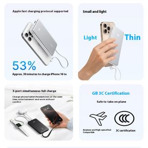 Anker Zolo อุปกรณ์ชาร์จแบตสำรองแบบพกพา, <span class=keywords><strong>10000</strong></span>/20000mAh 22.5W พร้อมสาย<span class=keywords><strong>พา</strong></span>น A110E/<span class=keywords><strong>D</strong></span> 22.5W เอาท์พุท USB หน้าจอ LED LI-Polymer - Product Image 3