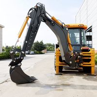 Harga pabrik 4x4wd roda Backhoe pemuat Mini ember Backhoe bumi mesin pertanian Diesel Epa mesin Backhoe Loader
