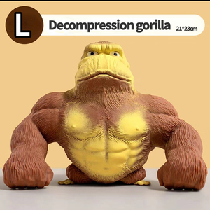 Juguete Antiestrés de Gorila de Arena Elástica, Novedad, Orangután de Juguete para Apretar y Estirar - Product Image 4