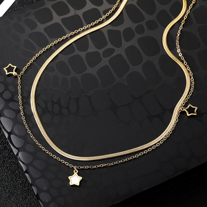 VKME 여성용 골드 도금 스테인리스 스틸 목걸이 - Product Image 5