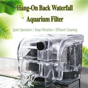 กรองแขวนตู้ปลาพลาสติกทรงสี่เหลี่ยมขนาดเล็ก HOB Power <span class=keywords><strong>Filter</strong></span> สำหรับตู้ปลาไร้ขอบ 90 GPH สำหรับตู้ปลาขนาดไม่เกิน 60 ลิตร - Product Image 2