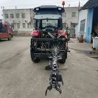 Trancheuse à chaîne manuelle montée sur tracteur avec moteur et boîte de vitesses, haute productivité
