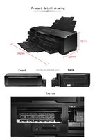 L1800 Imprimante jet d'encre A3/A3 + Sublimation 6 couleurs Imprimante de transfert Papier d'impression numérique Encre