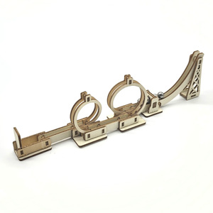 Pista de canicas de madera con bocas de giro para niños, juguete educativo STEM para la ciencia, de 4 a 6 años - Product Image 3