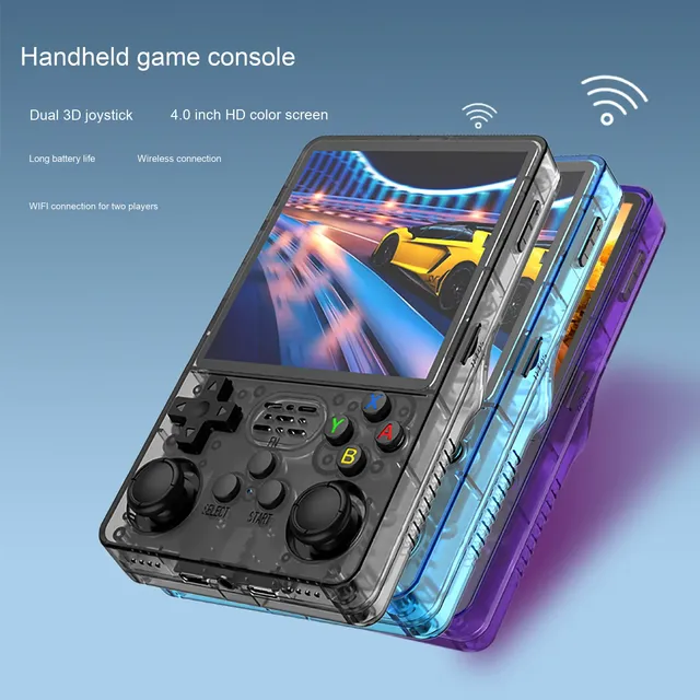 2026 Popular R36S PLUS 4 Inch WIFI Handheld Retro Games Console IPS Portable Gaming Handheld WIFI Player R36S Plus Arkos 2.0