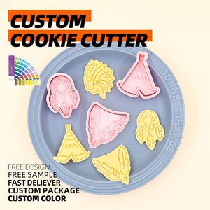 原始部落3D卡通首席饼干模具DIY动画印刷蛋糕烘焙糕点工具系列 - Product Image 5