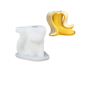 TangChu Stacked Fruit Candle Holder Silicone Mold DIY Strawberry Banana Grape Scented Irregular Shape Individually <b>Wrapped</b> - Product Image 5