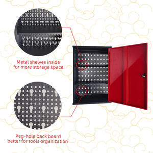 Thép kết hợp tủ với ngăn kéo cho nhà Để Xe Hội thảo tùy chỉnh bằng gỗ hàng đầu bàn làm việc Modular công cụ lưu trữ Pegboard - Product Image 3