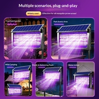 Piège à UV portable et détachable, répulsif anti-insectes, lumière LED solaire d'extérieur avec répulsif anti-moustiques pour ferme et jardin