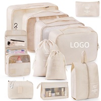 Lot de 7 cubes de compression personnalisés OEM pour voyage, sacs de rangement légers, organisateurs de bagages, vente en gros
