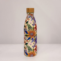 Bouteille d'eau isotherme à double paroi en acier inoxydable 12oz 16oz, motif personnalisé, boîte hexagonale, vente en gros, mug