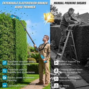 Brushless Lithium Battery Long Pole Chainsaw Cordless <strong>Electric</strong> Pruning <strong>Cutter</strong> Professional Tool for Garden Tree <strong>Branch</strong> Trimming - Product Image 4
