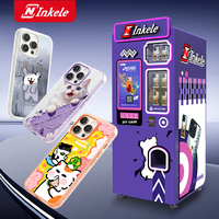 Distributeur automatique intelligent de coques de téléphone IA avec SDK et écran tactile de paiement par pièces, capacité de 300 à 600 unités, pour musées et centres de jeux