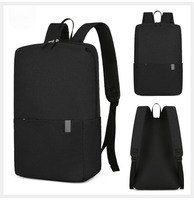 Sac à dos d'ordinateur portable unisexe léger et simple en tissu Oxford pour l'école, personnalisable avec logo, style minimaliste, vente en gros