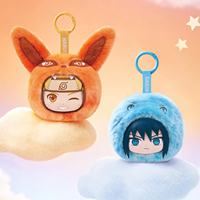 Authentique Eaki Narutoo – Sac à écouteurs en peluche, boîte mystère (6 pièces/ensemble), mini pochette de rangement, porte-clés, pendentif, cadeau