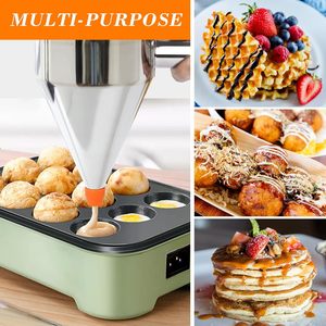 Dispensador de Masa Comercial de Acero Inoxidable con Pistón y Múltiples Orificios para Panqueques, Acabado Espejo, Apto para Lavavajillas, Ecológico - Product Image 5