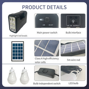 Portable <span class=keywords><strong>Solar</strong></span> Photovoltaic <span class=keywords><strong>Stand</strong></span> <span class=keywords><strong>Alone</strong></span> Power <span class=keywords><strong>System</strong></span> 3W Photovoltaic <span class=keywords><strong>Solar</strong></span> <span class=keywords><strong>System</strong></span> <span class=keywords><strong>Solar</strong></span> Energy Systemsソーラーキャンプキット - Product Image 5