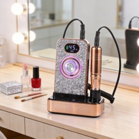 Nouvelle machine à polir les ongles sans fil rechargeable XSUV-717 avec base 36W 45000 tr/min, perceuse à ongles portable avec strass