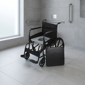 Fauteuil roulant portable manuel Torchit DLI010 avec fonction toilette pour aide à la mobilité, fabriqué en Inde - Product Image 3